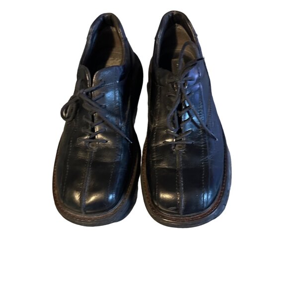 J. Ferrar black leather square toe size 12 M loafer - Picture 2 of 7